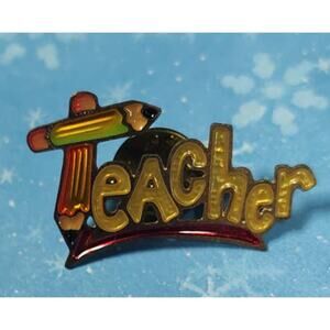 Teacher Pin Gift for Hat, Lapel, Apron, Lanyard, Jacket, Scarf, Backpack or Bag